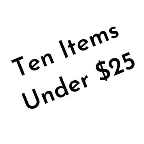 Ten Items Under $25